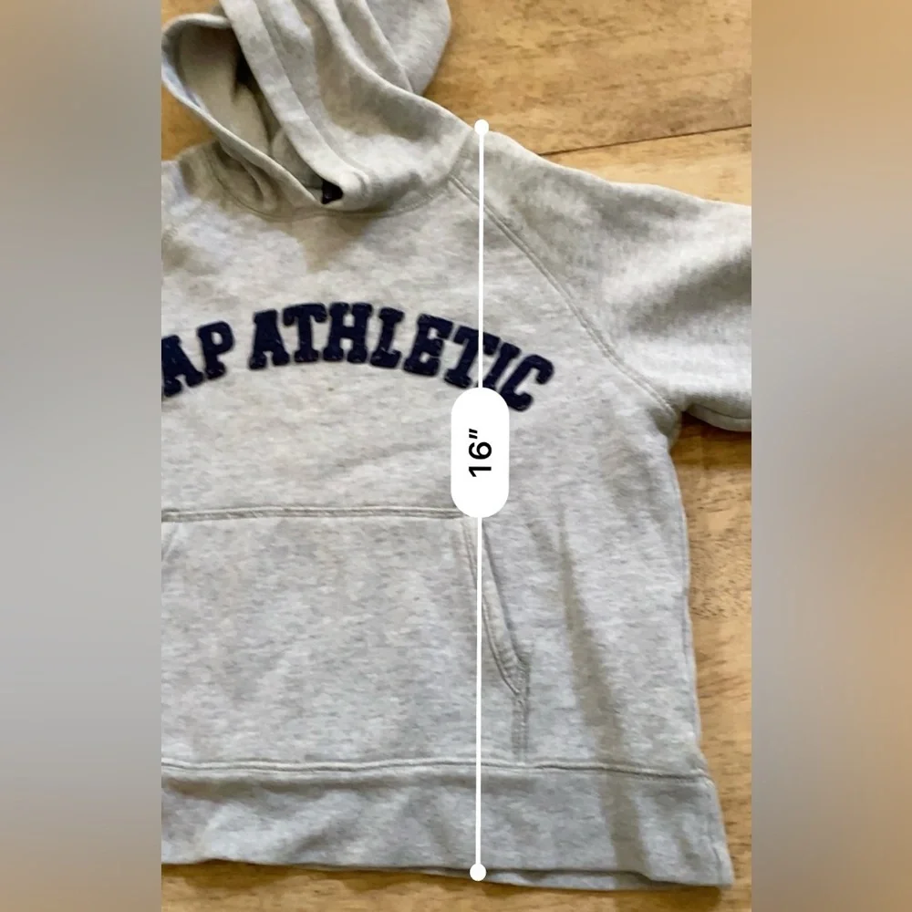Vintage Gap Unisex Kid’s Size Small Gray‎ Cotton Logo Hoodie